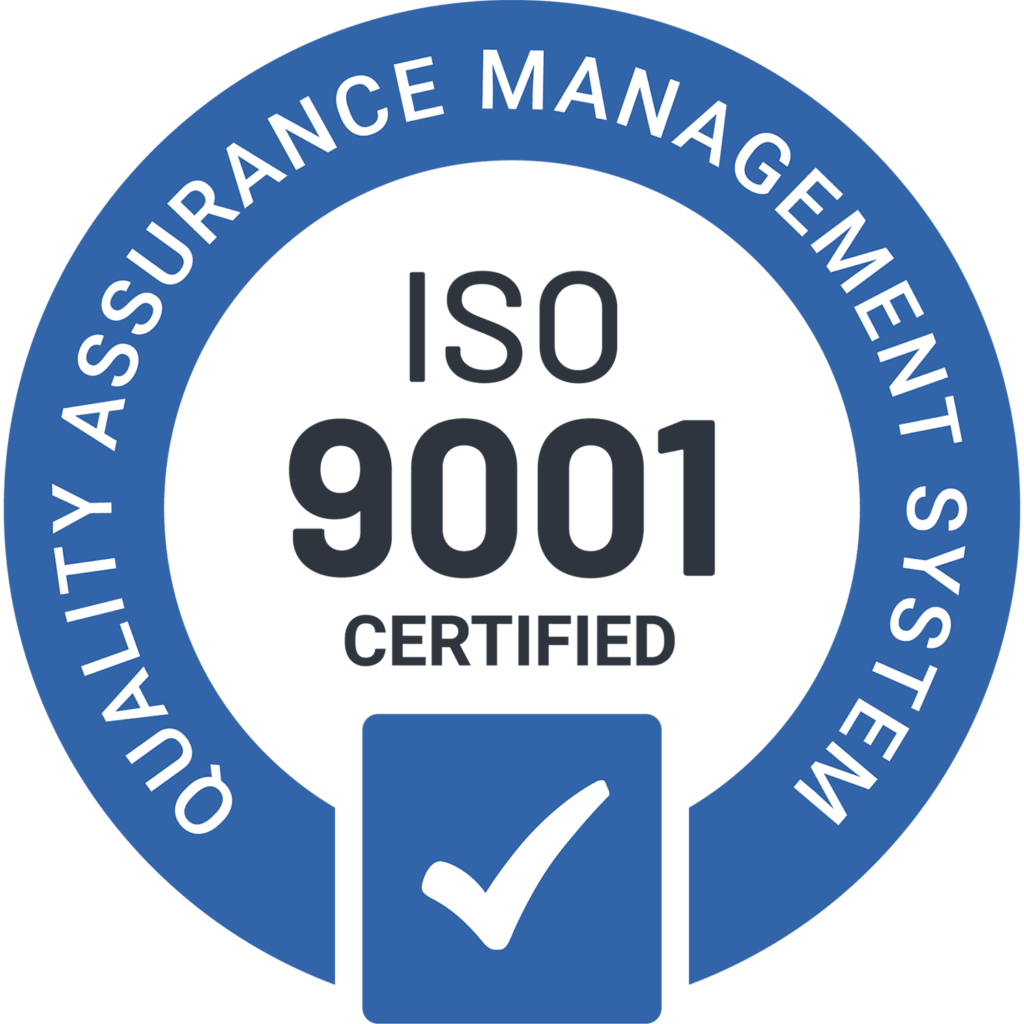 Certification/Membership: ISO 9001 - Quality Assurance Management System